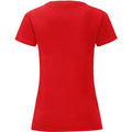 Rouge - Back - Fruit Of The Loom - T-shirt manches courtes ICONIC - Femme