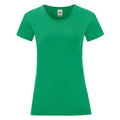 Vert - Front - Fruit Of The Loom - T-shirt manches courtes ICONIC - Femme