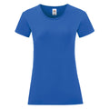 Bleu roi - Front - Fruit Of The Loom - T-shirt manches courtes ICONIC - Femme