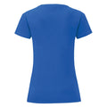 Bleu roi - Back - Fruit Of The Loom - T-shirt manches courtes ICONIC - Femme