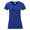 Bleu - Front - Fruit Of The Loom - T-shirt manches courtes ICONIC - Femme