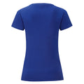 Bleu - Back - Fruit Of The Loom - T-shirt manches courtes ICONIC - Femme