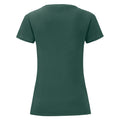 Vert foncé - Back - Fruit Of The Loom - T-shirt manches courtes ICONIC - Femme