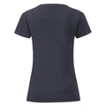 Bleu marine foncé - Back - Fruit Of The Loom - T-shirt manches courtes ICONIC - Femme