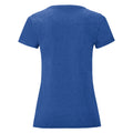 Bleu roi chiné - Back - Fruit Of The Loom - T-shirt manches courtes ICONIC - Femme