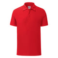 Rouge - Front - Fruit Of The Loom - Polo ICONIC - Hommes