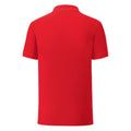 Rouge - Back - Fruit Of The Loom - Polo ICONIC - Hommes