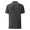 Gris foncé chiné - Back - Fruit Of The Loom - Polo manches courtes TAILORED - Homme