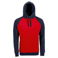 Rouge-Bleu marine - Front - SOLS - Sweat RAGLAN - Unisexe