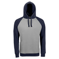 Gris-Bleu marine - Front - SOLS - Sweat RAGLAN - Unisexe