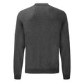 Gris foncé chiné - Back - Fruit Of The Loom - Sweat - Homme