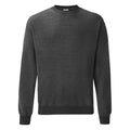 Gris foncé chiné - Front - Fruit Of The Loom - Sweat - Homme