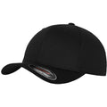 Noir - Front - Flexfit - Casquette peignée WOOLY - Unisexe