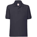 Bleu marine foncé - Front - Fruit Of The Loom - Polo manches courtes - Unisexe