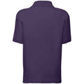 Violet - Back - Fruit Of The Loom - Polo manches courtes - Unisexe