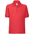 Rouge - Front - Fruit Of The Loom - Polo manches courtes - Unisexe