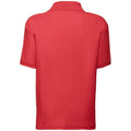 Rouge - Back - Fruit Of The Loom - Polo manches courtes - Unisexe