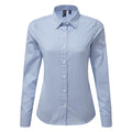 Bleu clair - blanc - Front - Premier - Chemisier MAXTON - Femme