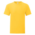 Jaune - Front - Fruit Of The Loom - T-shirt ICONIC - Hommes