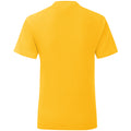 Jaune - Back - Fruit Of The Loom - T-shirt ICONIC - Hommes