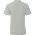 Gris clair chiné - Back - Fruit Of The Loom - T-shirt ICONIC - Hommes