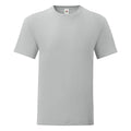 Gris clair - Front - Fruit Of The Loom - T-shirt ICONIC - Hommes