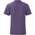 Violet chiné - Back - Fruit Of The Loom - T-shirt ICONIC - Hommes