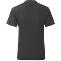 Noir - Back - Fruit Of The Loom - T-shirt ICONIC - Hommes