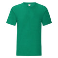 Vert chiné - Front - Fruit Of The Loom - T-shirt ICONIC - Hommes