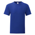 Bleu - Front - Fruit Of The Loom - T-shirt ICONIC - Hommes