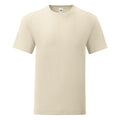 Beige - Front - Fruit Of The Loom - T-shirt ICONIC - Hommes