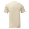 Beige - Back - Fruit Of The Loom - T-shirt ICONIC - Hommes