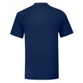 Bleu marine - Back - Fruit Of The Loom - T-shirt ICONIC - Hommes