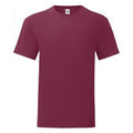 Bordeaux - Front - Fruit Of The Loom - T-shirt ICONIC - Hommes