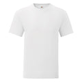 Blanc - Front - Fruit Of The Loom - T-shirt ICONIC - Hommes