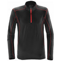 Noir - Rouge vif - Front - Stormtech - Haut polaire PULSE - Homme