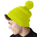 Jaune fluo - Back - Beechfield - Bonnet SNOWSTAR