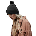 Noir - Back - Beechfield - Bonnet SNOWSTAR