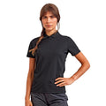 Noir - Side - Premier - Polo - Femme