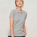 Gris - Back - SOLS - Polo PLANET - Femme