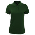 Vert bouteille - Front - SOLS - Polo manches courtes PRIME - Femme