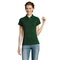 Vert bouteille - Back - SOLS - Polo manches courtes PRIME - Femme