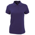 Violet foncé - Front - SOLS - Polo manches courtes PRIME - Femme