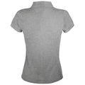 Gris chiné - Back - SOLS - Polo manches courtes PRIME - Femme