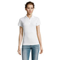 Blanc - Side - SOLS - Polo manches courtes PRIME - Femme