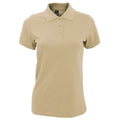 Beige - Front - SOLS - Polo manches courtes PRIME - Femme