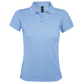 Bleu ciel - Front - SOLS - Polo manches courtes PRIME - Femme