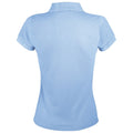 Bleu ciel - Back - SOLS - Polo manches courtes PRIME - Femme