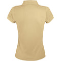 Beige - Back - SOLS - Polo manches courtes PRIME - Femme