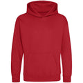 Rouge feu - Front - Awdis - Sweat à capuche - Enfant